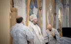 Clôture de la fête du Baptême du Christ: Mgr Jean, métropolite de Chersonèse et d'Europe occidentale a célébré la Liturgie en la cathédrale de la Sainte-Trinité