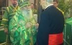 Visite du cardinal Roger Etchegaray à Saint-Pétersbourg