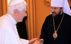 Le métropolite Hilarion reçu par le pape Benoît XVI