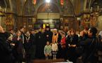Mgr Nestor a béni la coupole et la croix pour l'église orthodoxe à Ravenne