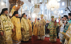 Les patriarches d'Antioche et de Moscou célèbrent une liturgie à la cathédrale orthodoxe de Damas