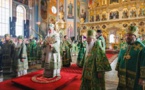 Monseigneur Antoine a pris part à la Liturgie patriarcale célébrée au monastère de Valaam