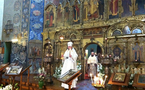 L'évêque Nestor de Chersonèse célèbre la liturgie de la Théophanie à l'église russe Saint-Nicolas de Nice