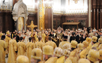 Mgr Nestor a participé aux festivités du 3e anniversaire de l'intronisation du patriarche Cyrille de Moscou