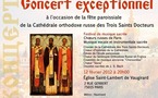 Un concert de musique religieuse aura lieu le 12 février à l'église Saint-Lambert de Vaugirard à Paris
