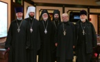 La délégation de l'Archevêché des églises orthodoxes russes en Europe occidentale est arrivée à Moscou