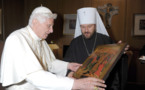 Rencontre entre le pape Benoît XVI et le métropolite Hilarion de Volokolamsk