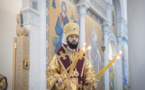 Son Éminence Antoine, l'éxarque du Patriarche, a célébré la Divine liturgie en la cathédrale de la Sainte-Trinité à Paris