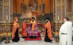 Mgr Nestor a célébré un office devant les reliques de saint Cyrille, apôtre des Slaves, à Rome