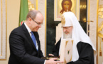 Albert de Monaco a rendu visite au patriarche de Moscou
