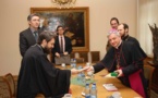 Mgr Marc Aillet reçu par le métropolite Hilarion de Volokolamsk à Moscou
