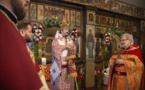 Le Mardi Radieux: Mgr Nestor a célébré la Divine Liturgie en l'église cathédrale des Trois-Saints-Hiérarques à Paris