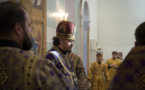 Le dimanche après l'Exaltation: le métropolite Nestor a célébré la Divine Liturgie en la cathédrale de la Sainte Trinité à Paris