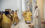 Le métropolite Nestor et l'évêque Matthieu ont célébré la Divine Liturgie dans la cathédrale de la Sainte-Trinité à Paris