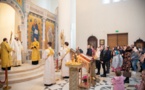 Le métropolite Nestor a célébré la Divine Liturgie en la cathédrale de la Sainte Trinité à Paris