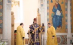 Le Jeudi Saint: Mgr Nestor a célébré la Divine Liturgie en la cathédrale de la Sainte Trinité à Paris