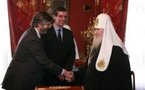 Le patriarche Alexis a reçu le président du Musée du Louvre et l'ambassadeur de France en Russie