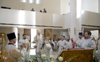 Samedi de Lazare: le métropolite Nestor a célébré la Divine Liturgie en la cathédrale de la Sainte Trinité à Paris