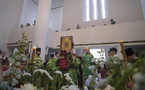 Dimanche des Rameaux : Mgr Nestor a célébré la Divine Liturgie en la cathédrale de la Sainte Trinité à Paris