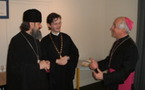 Rencontre entre Mgr Innocent et Mgr Jean-Yves Riocreux au Centre Istina