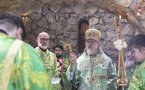 Son Éminence Marc a présidé la fête onomastique du skite du Saint-Esprit