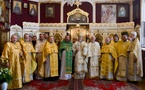 Le métropolite Marc a célébré avec l'ensemble du clergé du diocèse de Hongrie