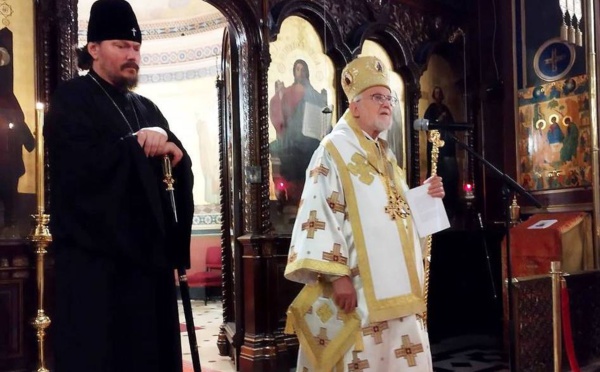 Le métropolite Nestor a pris part à la fête onomastique  de la cathédrale Saint-Alexandre-Nevski à Paris