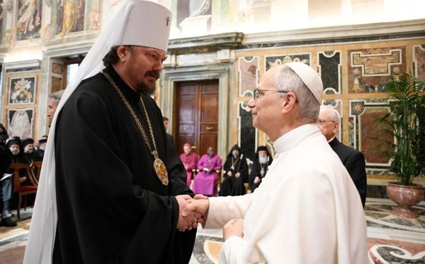 Le métropolite Nestor a participé a la rencontre du Pape Leon XIV avec les délégations chrétiennes et interreligieuses