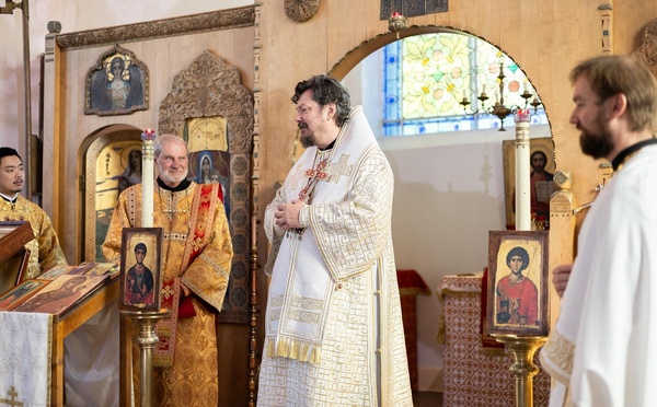Le métropolite Nestor a célébré la Divine Liturgie à Contrexéville