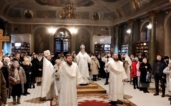 Le métropolite Marc a célébré la Liturgie en la cathédrale de la Nativité du Christ à Ryazan