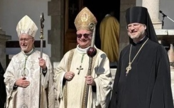 L'archimandrite Martin a assisté à la bénédiction abbatiale du nouvel abbé de Saint-Maurice d’Agaune