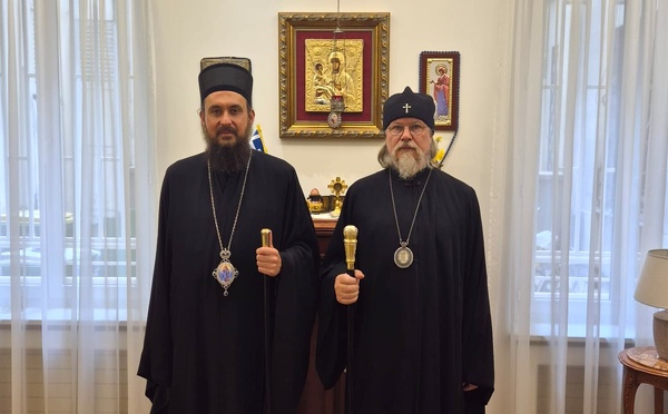 Monseigneur Marc a rencontré Monseigneur Justin, évêque d’Europe occidentale de l’Eglise orthodoxe serbe